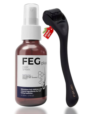 FEG Plus Hair Growth Spray & Derma Roller